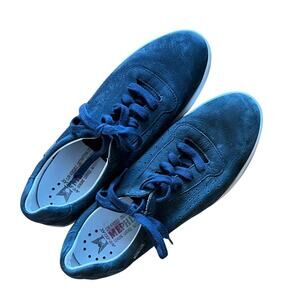 Mephisto Women’s MR-Relax Blue Suede Leather Sneakers Size 9 US Comfort Shoes